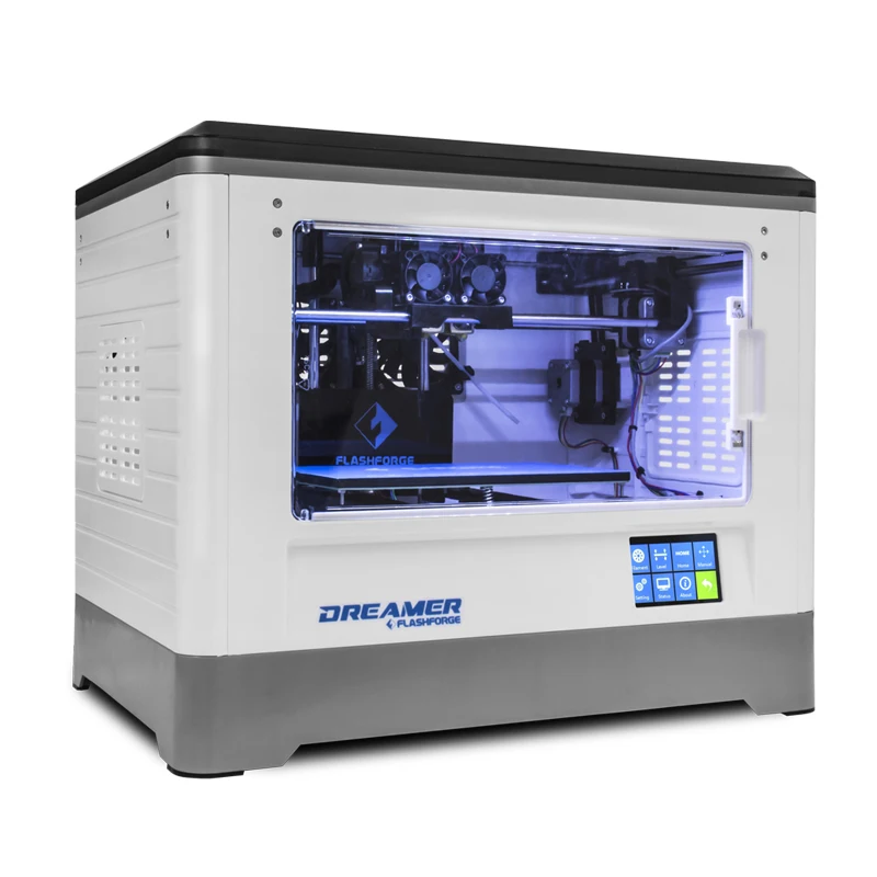 Dreamer Dual Extruder 3D Printer Flashforge 3D DIY-Kit  dual color print WIFI  enclosed workspace 3D Drucker
