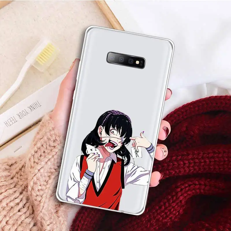 

Kakegurui anime Phone Case Transparent for samsung A 21s 50 51 71 S 8 9 20 20fe note 10 20 plus ultra