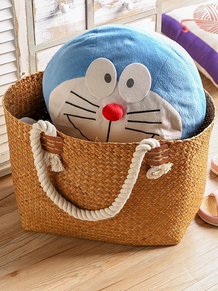 Скандинавская креативная домашняя корзина для приема соломы большая грязной