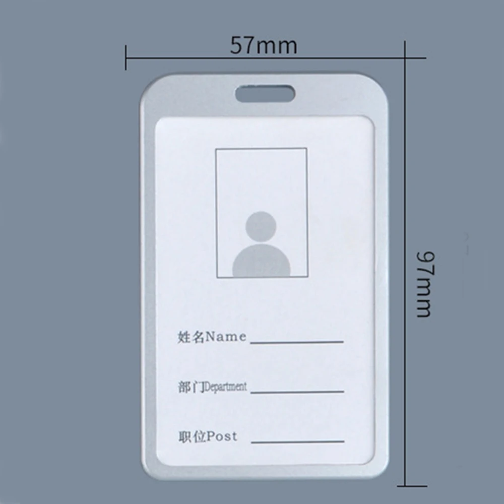

Aluminum Pocket Credit ID Card Badge Tag Holder Pass Case w/ Neck Strap Lanyard