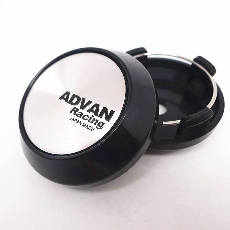 

4pcs 64mm 57mm For ADVAN Racing Wheel Center Hub Cap Car Styling Cover 45mm Emblem Badge Stickers Accessories
