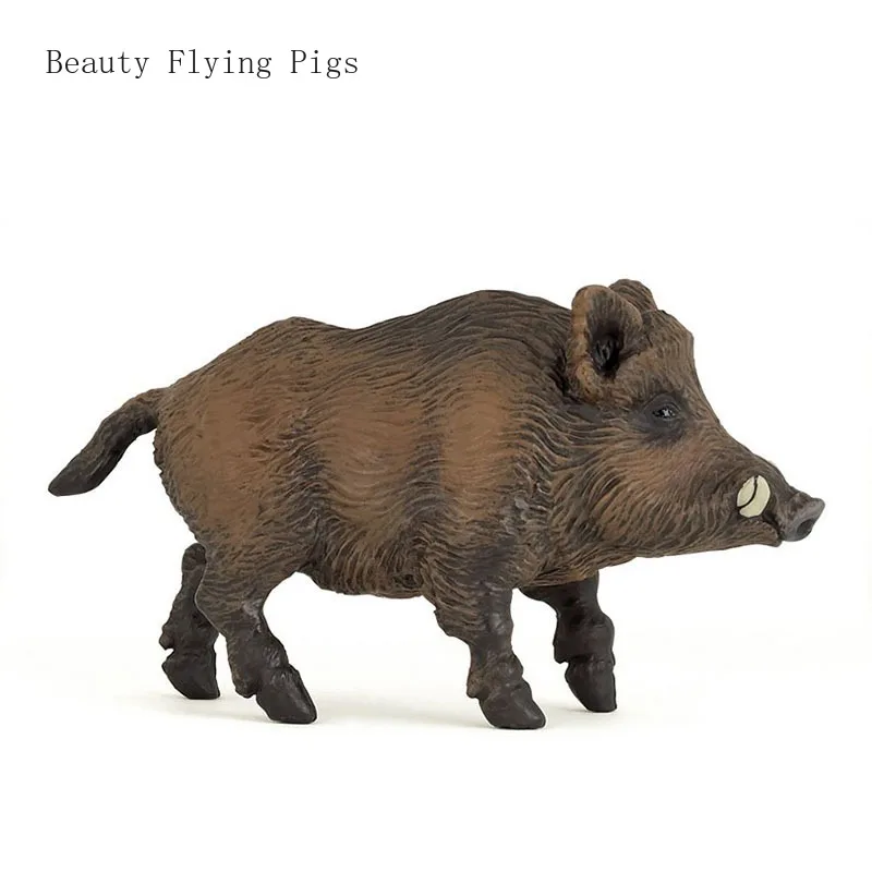 

New creative simulation animal wild pig model ornament decoration cabinet silicone crafts collection Christmas wedding gift