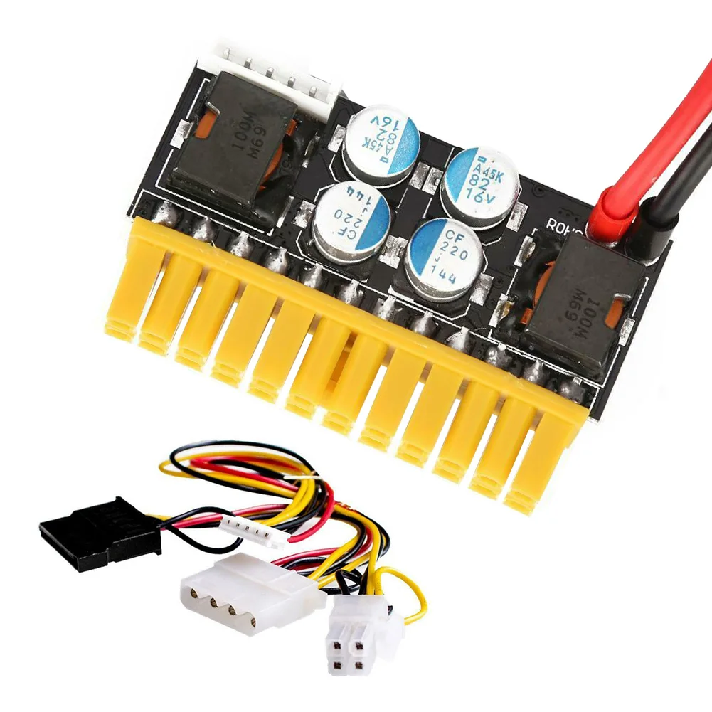 Блок питания 24Pin аксессуары компьютеры Inline Mini PicoPSU DC ATX части доска высокой