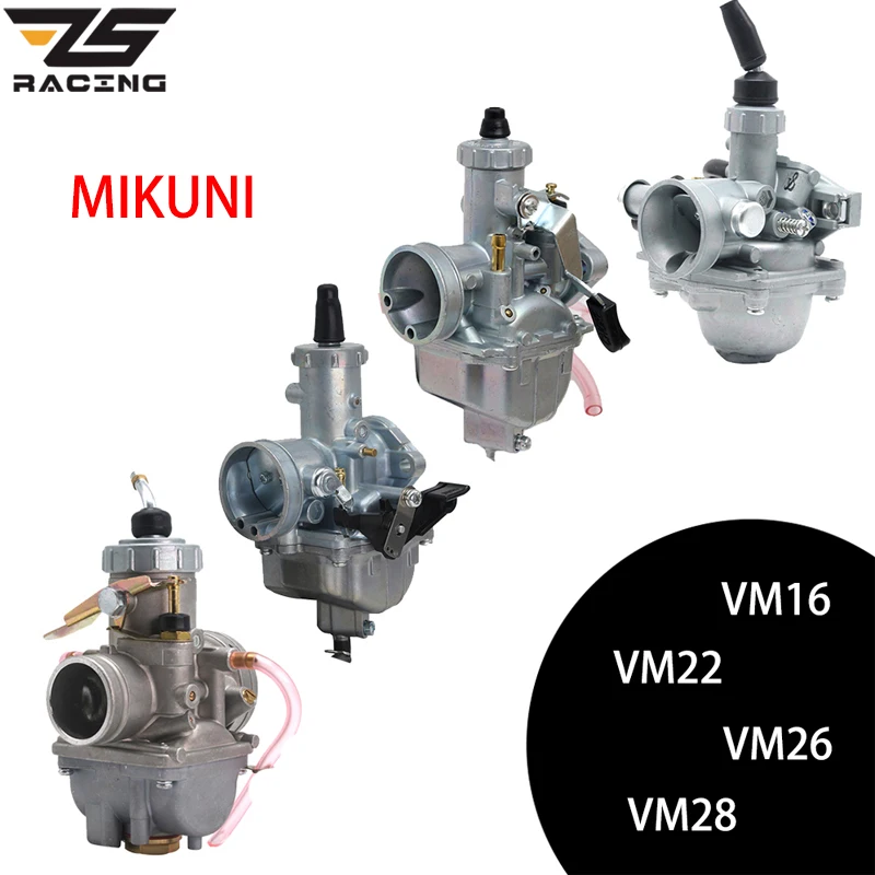 ZS гоночный мотоцикл Mikuni VM16 VM22 VM26 VM28 карбюратор 19 мм 26 30 32 Carb для 50 200cc Dirt Pit Bike ATV