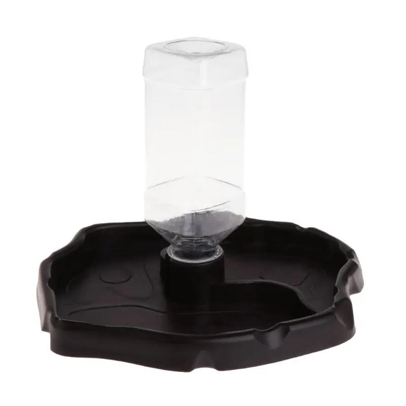 

Reptile Feeder 2 in 1 Automatic Water Food Feeding Plate Lizard Turtle Dispenser W0YC