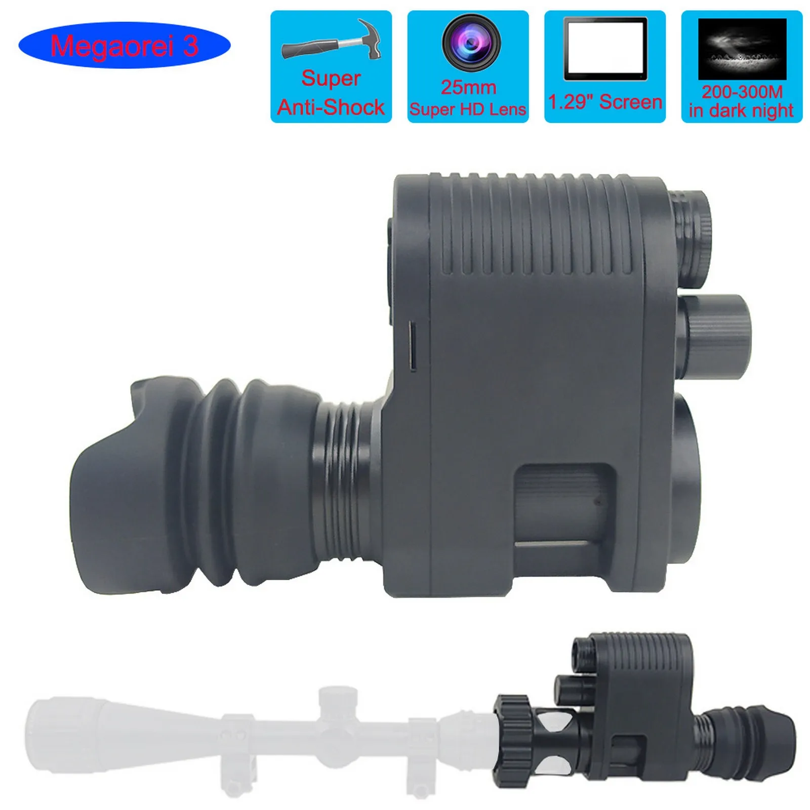 Megaorei 3 ночное видение 720p HD охотничья камера снайперский охотничий оптический