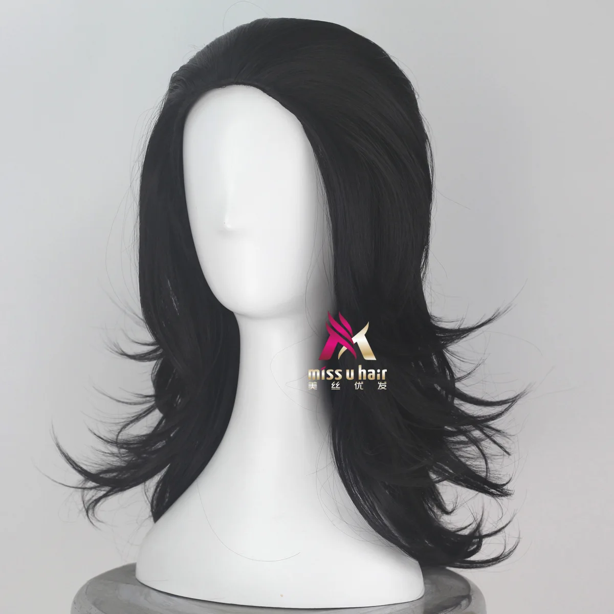 Advengers Loki cosplay wig Black Synthetic Hair Comic Loptr role play costume party wigs + cap |