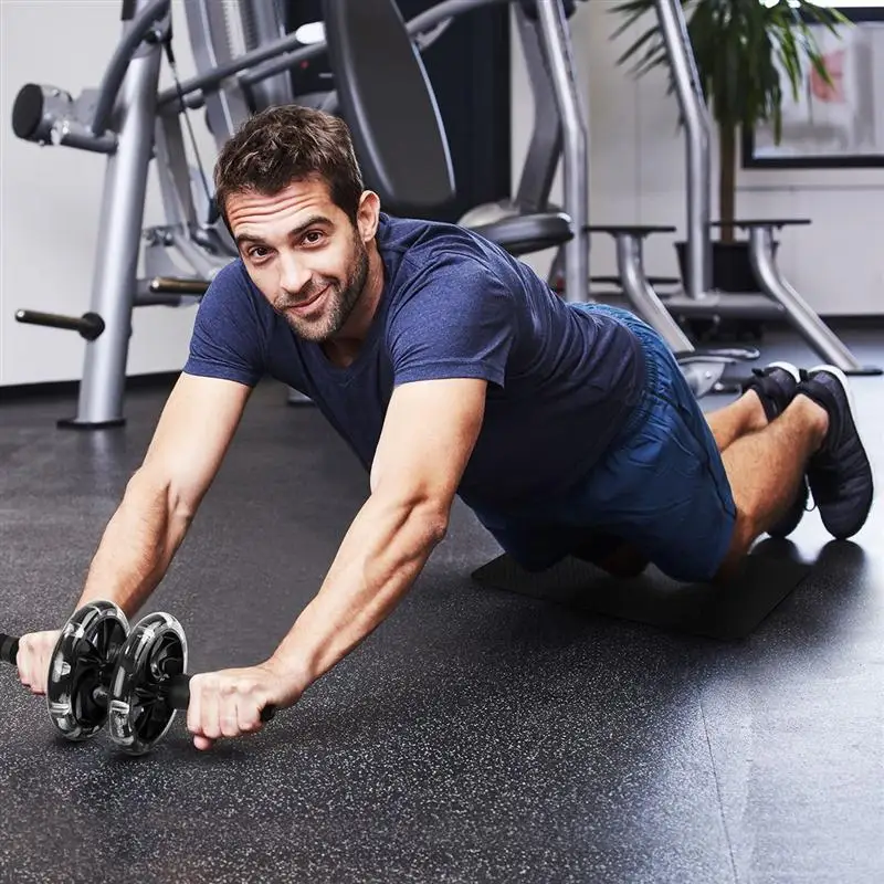 

MOVTOTOP Abdominal Trainer Kit AB Wheel Roller with Push-Up Bars Jump Rope and Knee Pad Perfect Abdominal Core Carver for Abs