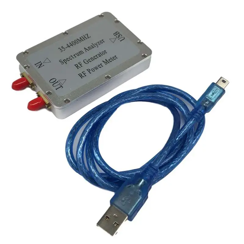 

35-4400MHz Spectrum Analyzer Sweep Signal Source Tracking RF Generator USB Cable