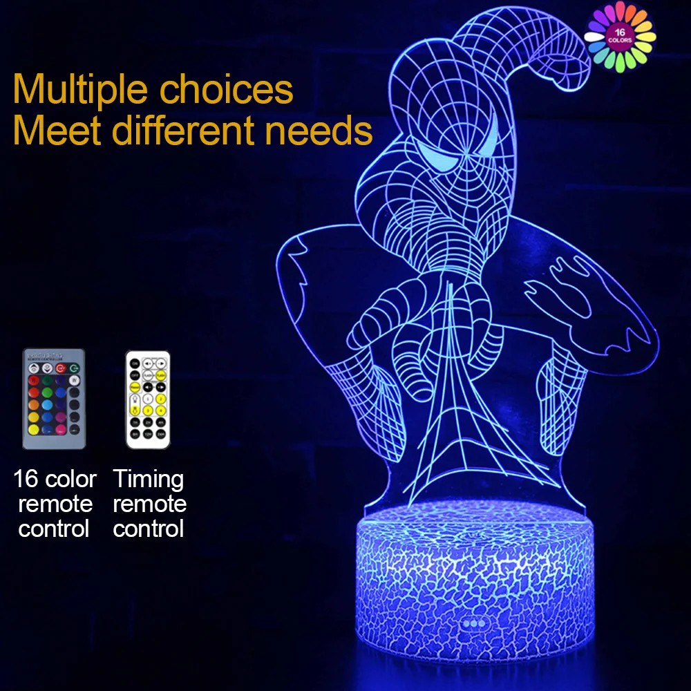 

3D Night Light Remote Control Creative 7 Color Touch Gift Bedside Lamp 3d Night Light Acrylic Creative Gift 3d Lamp Induction Be