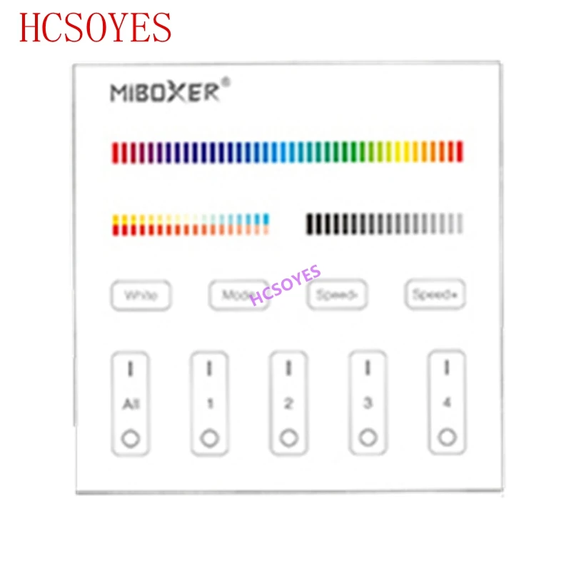 Беспроводной смарт контроллер MIBOXER T1 T2 T3 T4 4 зоны 2 ГГц RGBW RGB + CCT регулировка яркости