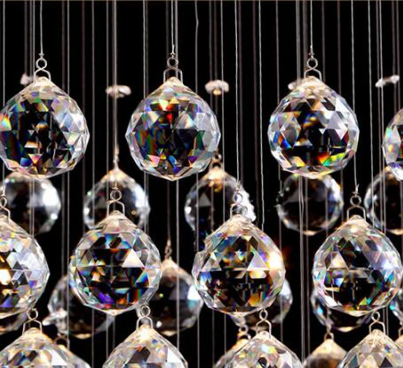 

Modern LED Wave Crystal Chandelier Lighting for Foyer Stair Staircase Bedroom Hotel Hall Ceiling Hanging Suspension Lamp