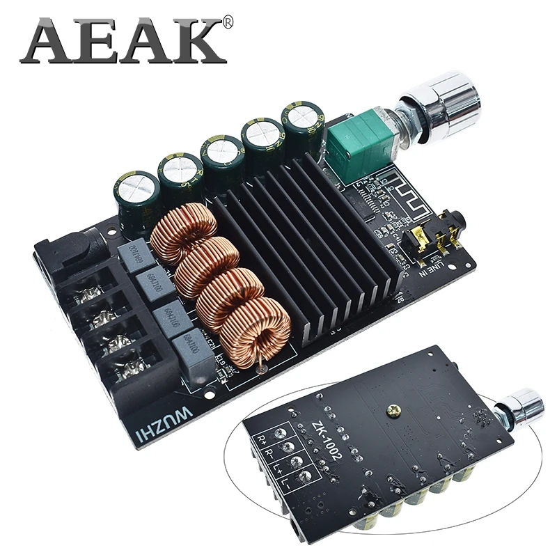 Цифровой усилитель AEAK Hi-Fi 100WX2 TPA3116 Bluetooth 5 0 высокая мощность стерео плата для
