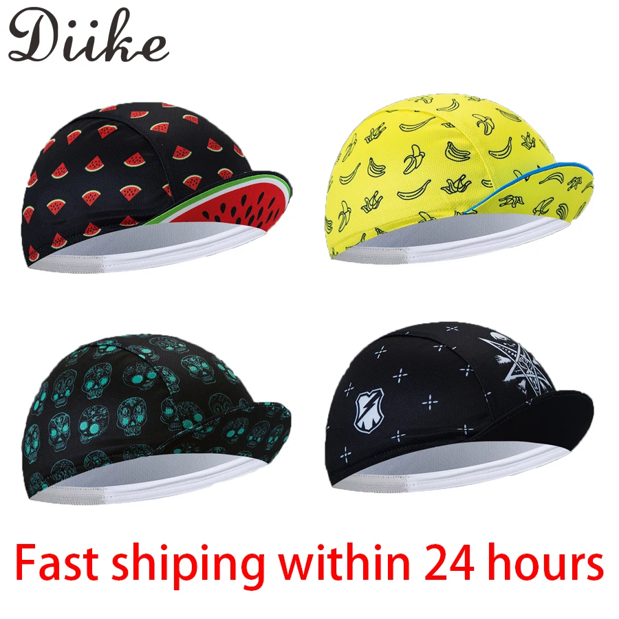 

DKSummer Coolmax Racing Cycling Cap MTB Road Team breathable Pirate Hunting Caps Men Women Bicycle Wear Sun UV Bandana bike Hats
