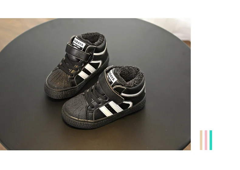 Babaya Kids Boots for Girl Children Shoes Boys Winter New Baby Winter Shoes Girls Snow Cotton Boots Plus Velvet Thickening