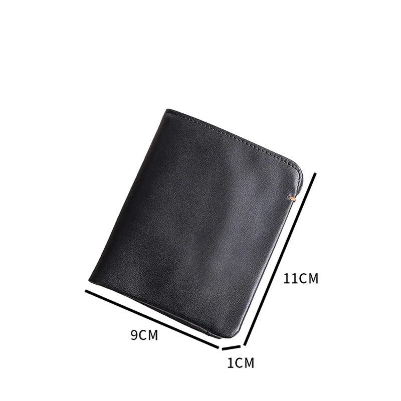 

Wallet men's leather short section soft leather handmade leather wallet head layer cowhide youth simple ultra-thin wallet tide