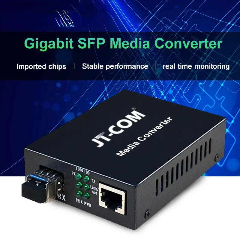 

1Gb SFP Fiber to RJ45 Fiber Optic Media Converter 1000Mbps SFP Fiber Switch with SFP Module Compatible Cisco/Mikrotik/Huawei