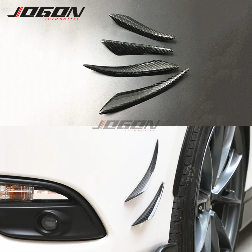 

4 шт., Универсальные Передние бамперы из углеродного волокна