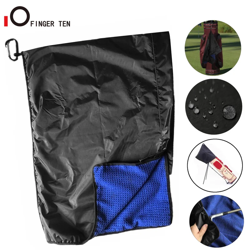 Новый дизайн водонепроницаемое полотенце для гольфа с крючком сумка дождливой