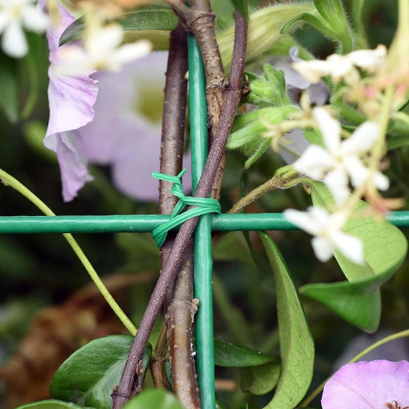 

Garden Plants Kinks with Plastic Straps, Garden Flowers and Plants Support Straps 4 Pack-100M