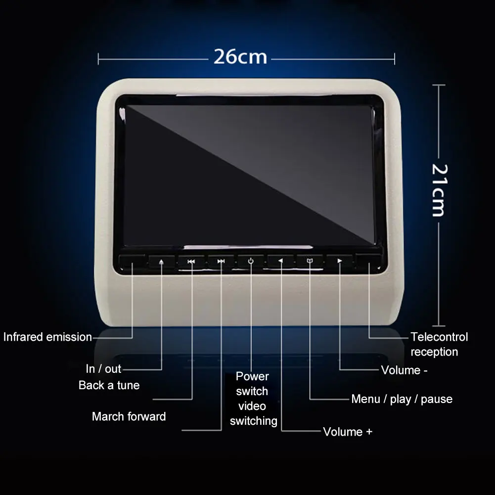 9 дюймов электронный игровой автомобильный монитор многофункциональный