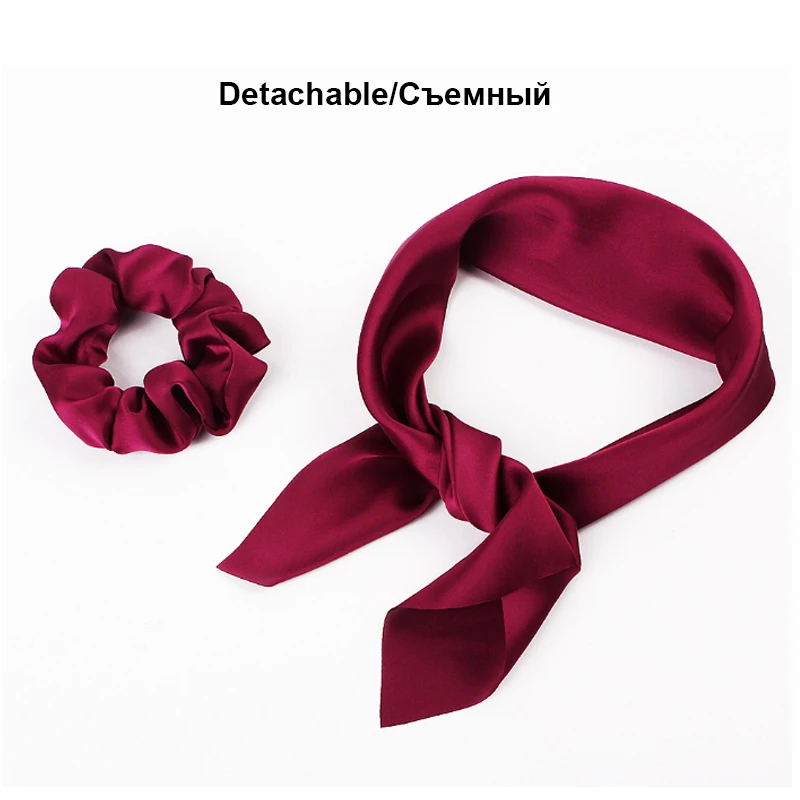 

Fashion Leopard Print Bow Satin Girls Elastic Hair Bands Long Ribbon Ponytail Scarf Hair Tie Women Scrunchies Hair Accessories
