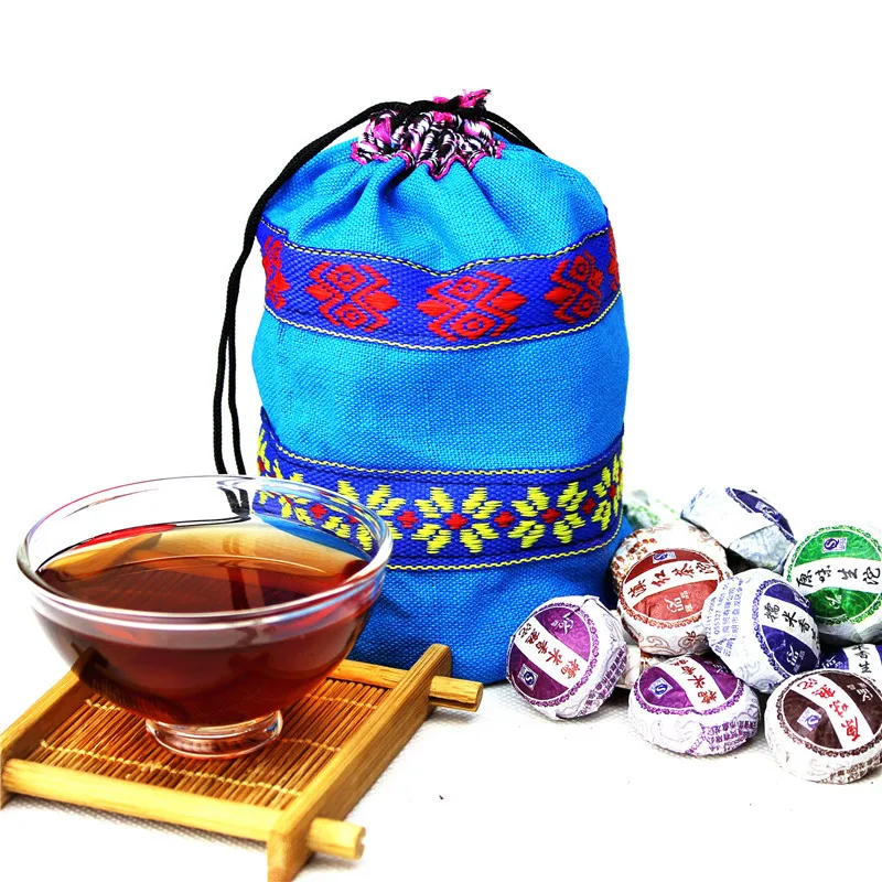 

50pcs Different Flavors Chinese Yunnan Puer Tea Pu er Pu'er Tea Bag Gift For Health Care Mini Tuo Cha Chinise Food Puerh Tea
