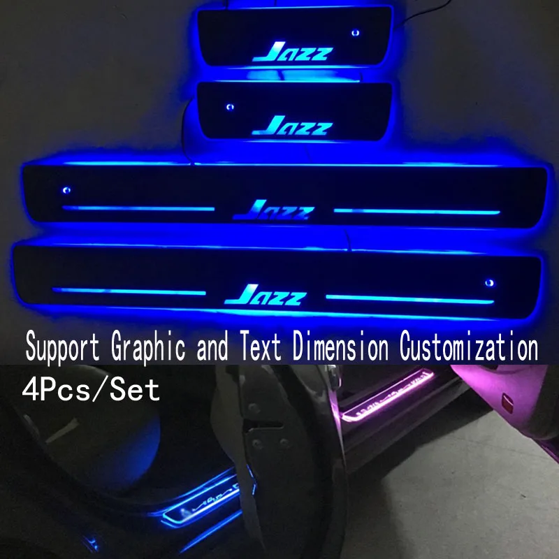 4 шт./компл./для джаз двери Динамический светодиодный светильник порог