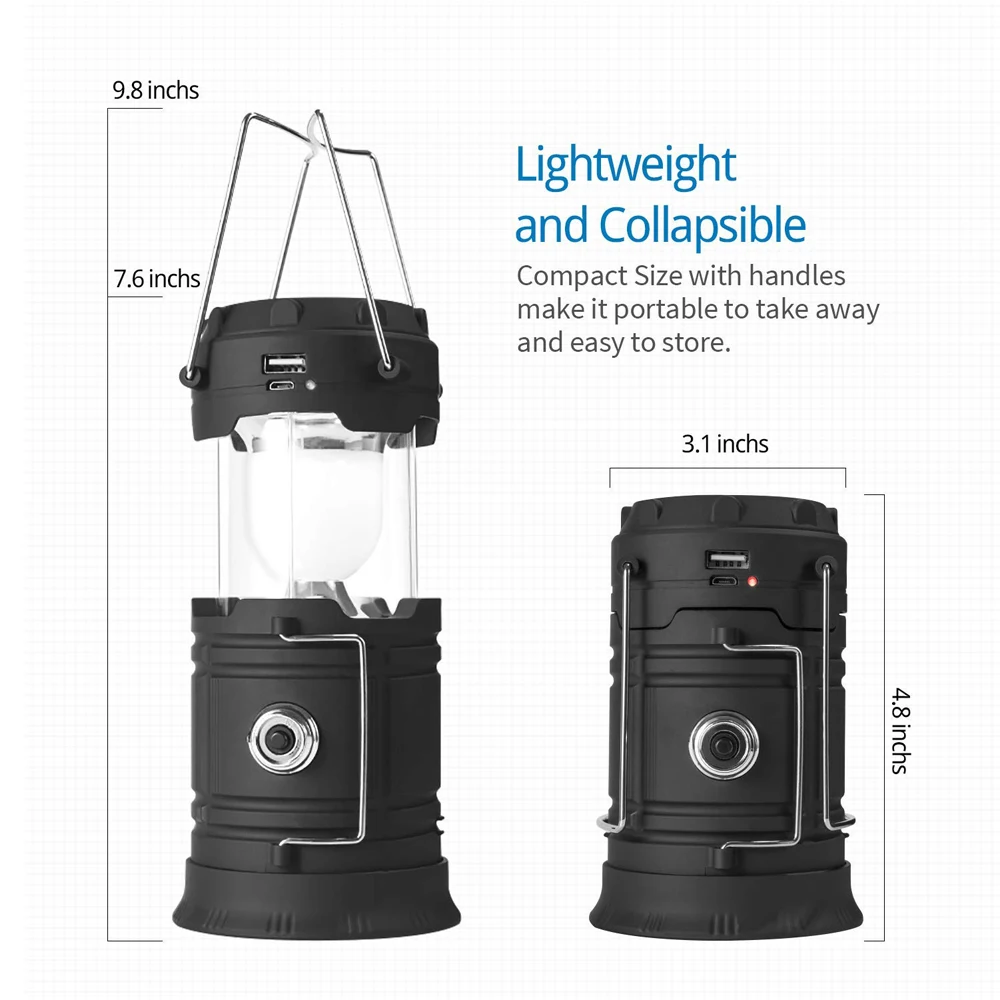 Lightingview светодиодный фонарь для кемпинга складной солнечная палатка осветительное оборудование для наружного туризма кемпинга
