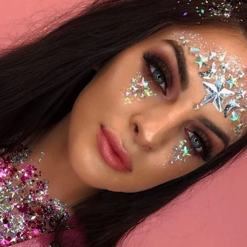 Tattoo Temporary Crystal Rhinestone Stickers Face Eye Jewels Gems Glitter Makeup Flash Fake Festival Party DIY | Дом и сад