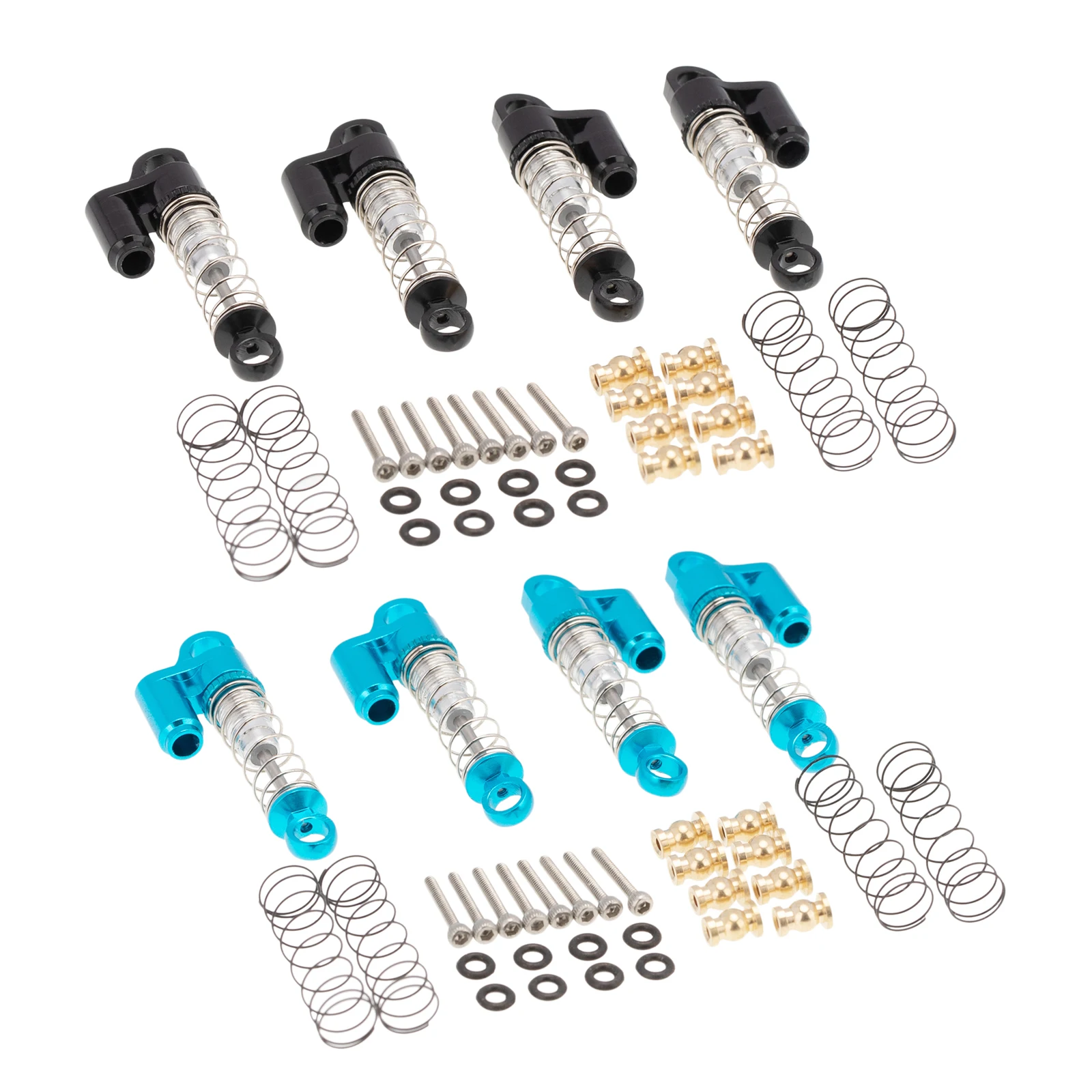 

4 Pieces Threaded Shocks for Axial SCX24 AXI00002 AXI90081 1/24 RC Crawlers