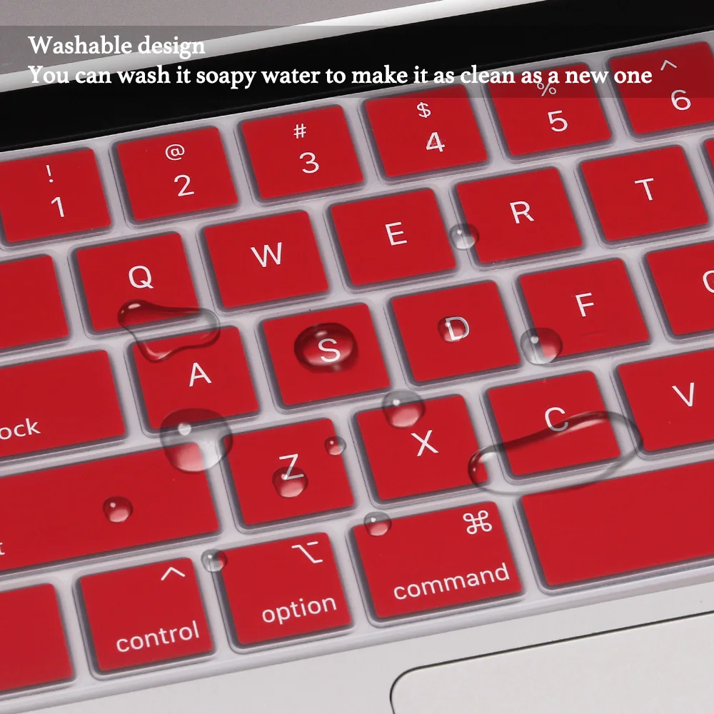 Чехол для клавиатуры MacBook Pro 13 дюймов 2020 дюйма M1 A2338 A2251 A2289 мягкая силиконовая
