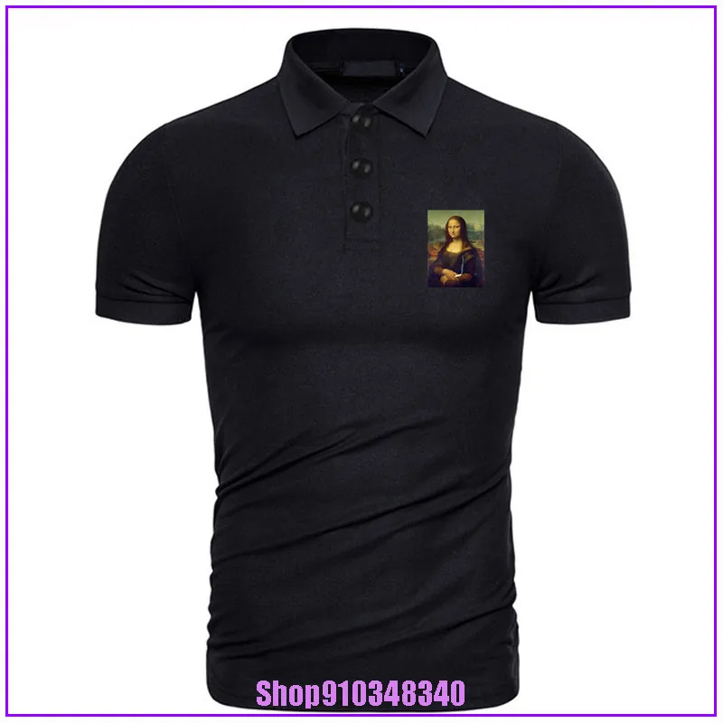 Высокое качество Дым Мона Лиза с сигаретой футболки художественная картина