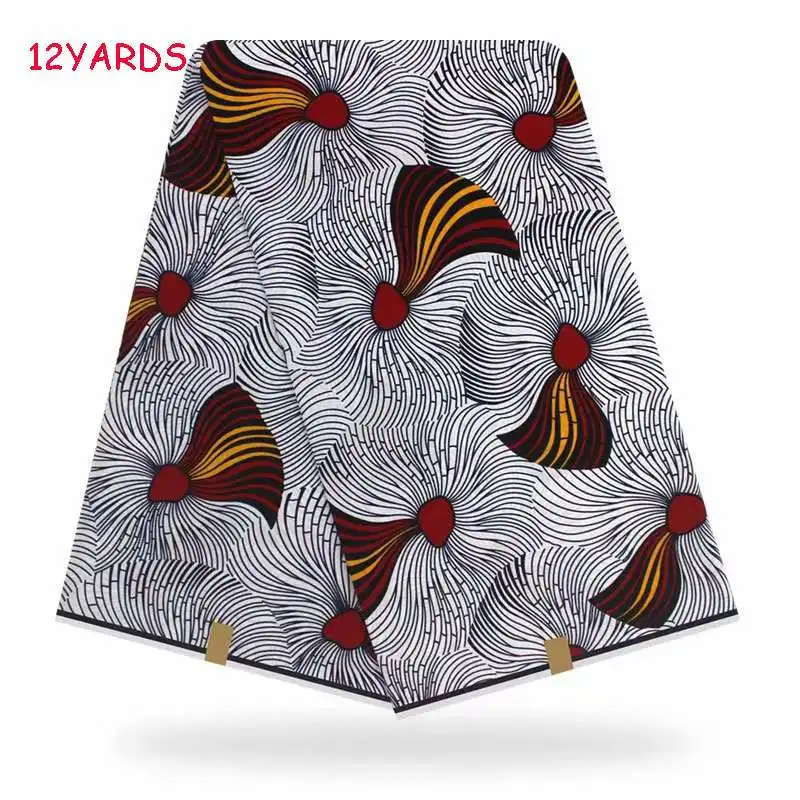 Горячая распродажа! Kente восковая ткань настоящий мягкий воск хлопок африканская восковая печать ткани 12 ярдов голландский воск стиль для шитья