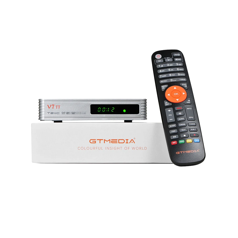 NEW Gtmedia V7 TT 1080P Full HD DVB-T/T2/DVB-C/J.83B Support H.265 HEVC/10bit 4G dongle with USB WiFi Terrestrial cable TV tuner |