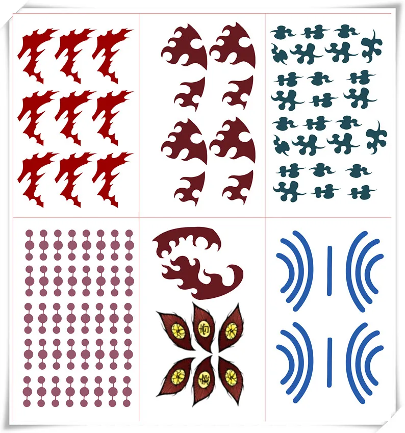 Наклейки татуировки Brdwn для косплея рассекающий демонов киметсу no Yaiba Kamado Tanjirou