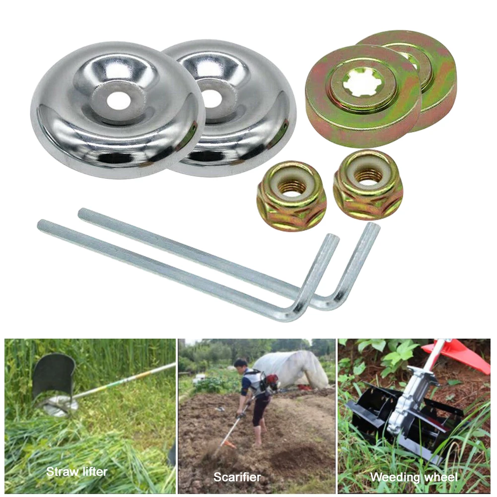 

8pcs Replacement Parts Maintenance Strimmer Locknut Wrench Garden Tool Lawnmower Cutter Adapter Kit Fixed Plate String Trimmer