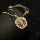 2020 новые модные золотые цепи коробки ожерелье уникальный дизайн AAA + CZ кокосовой пальмы кулон ожерелье для мужчин и женщин вечерние ювелирные изделия