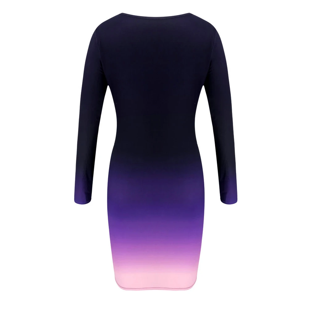 Женское элегантное офисное платье с длинным рукавом женское эластичное