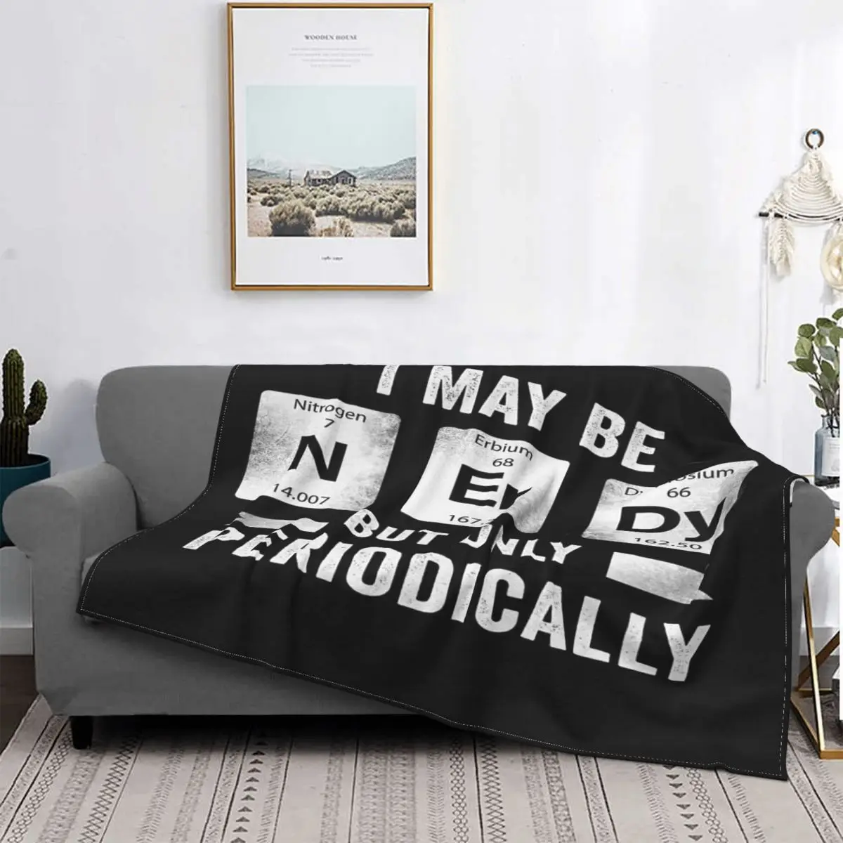 

I May Be nerdy-manta-colcha para cama, toalla de muselina a cuadros, manta doble para playa, ropa de cama y fundas