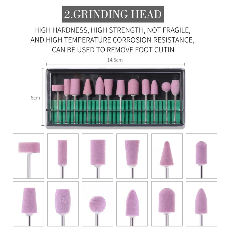 

Professional Electric Nail Drill Machine Nail Art Polish Grinding Manicure Tool Remove Dead Skin Pedicure Nail Machine