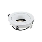 Точечный светильник GU10, 360 градусов, регулируемый, крепление MR16, фоторамка, круглый светильник, держатель, основание Fittin