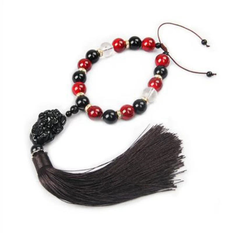 Украшения для автомобиля Будда бусины с храбрыми войсками интерьер зеркало