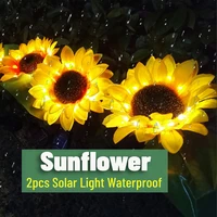 solar waterproof garden solar landscape lights solar sunflower light energy saving eco friendly solar lawn lamp beautiful ip66