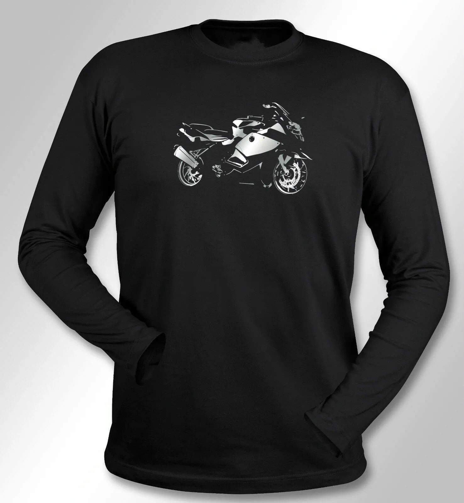 

K1300S Moto Sport Motorcycle K1200S Bike Fans Silver Printed T-Shirt Summer Cotton Short Sleeve O-Neck Men's T Shirt New S-3XL