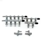 Воздушный разветвитель аквариума Air разделительный клапан из нержавеющей стали с насосом, распределительный клапан, рыболовный переключатель