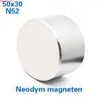 Мощный Перманентный круглый неодимовый магнит N52, 50 х30 мм, сверхсильный редкоземельный металлический прибор из галлия Ndfeb, 1 шт.