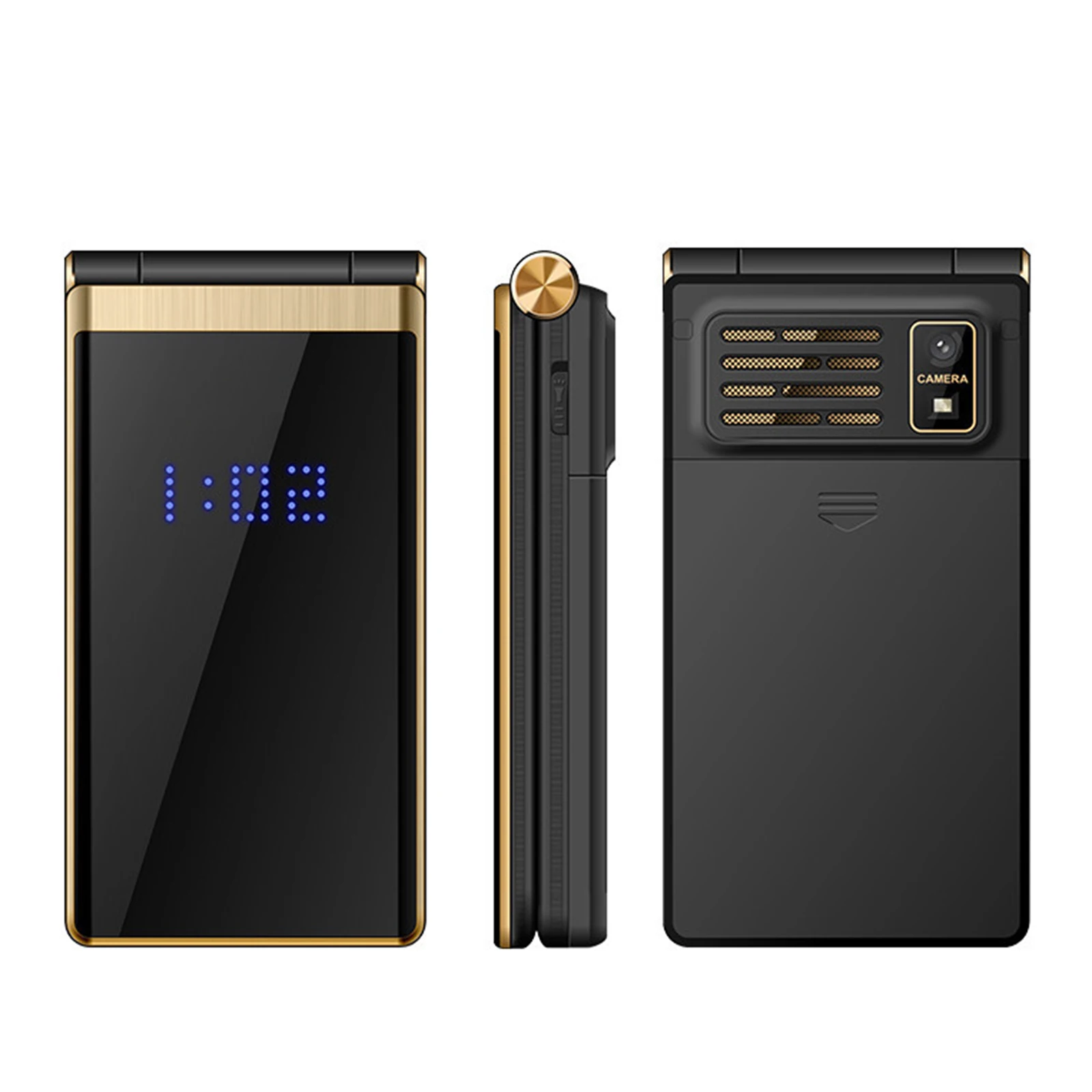 3G сенсорный Дисплей старший телефон Dual Экран большой флип телефона длительный