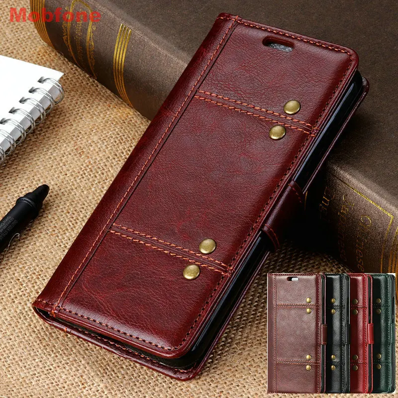 Винтажный кожаный чехол для Xiaomi Redmi Note 7 7s 8 8T Pro чехол-книжка с откидной крышкой и