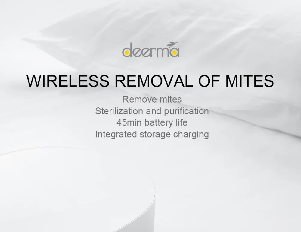 Xiaomi Deerma, портативный, белый, беспроводной, ручной пылесос, 7000 pa, контроллер от пыли, Ультрафиолетовый пылесос, умный для дома